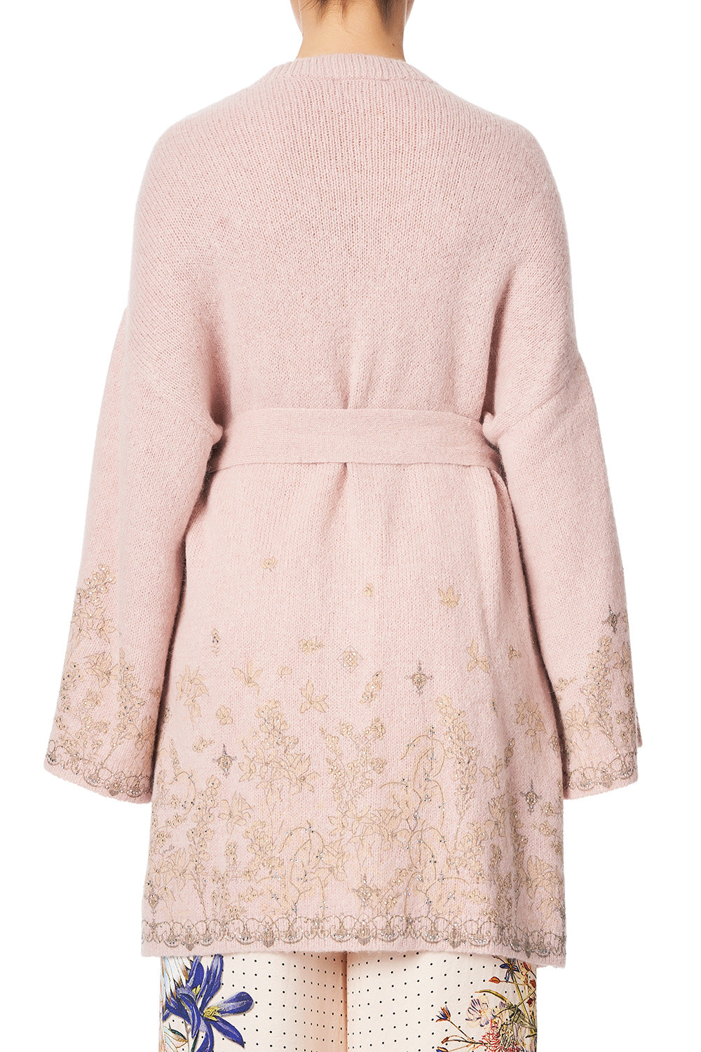 WRAP KNIT WITH KIMONO SLEEVE KINDRED SKIES