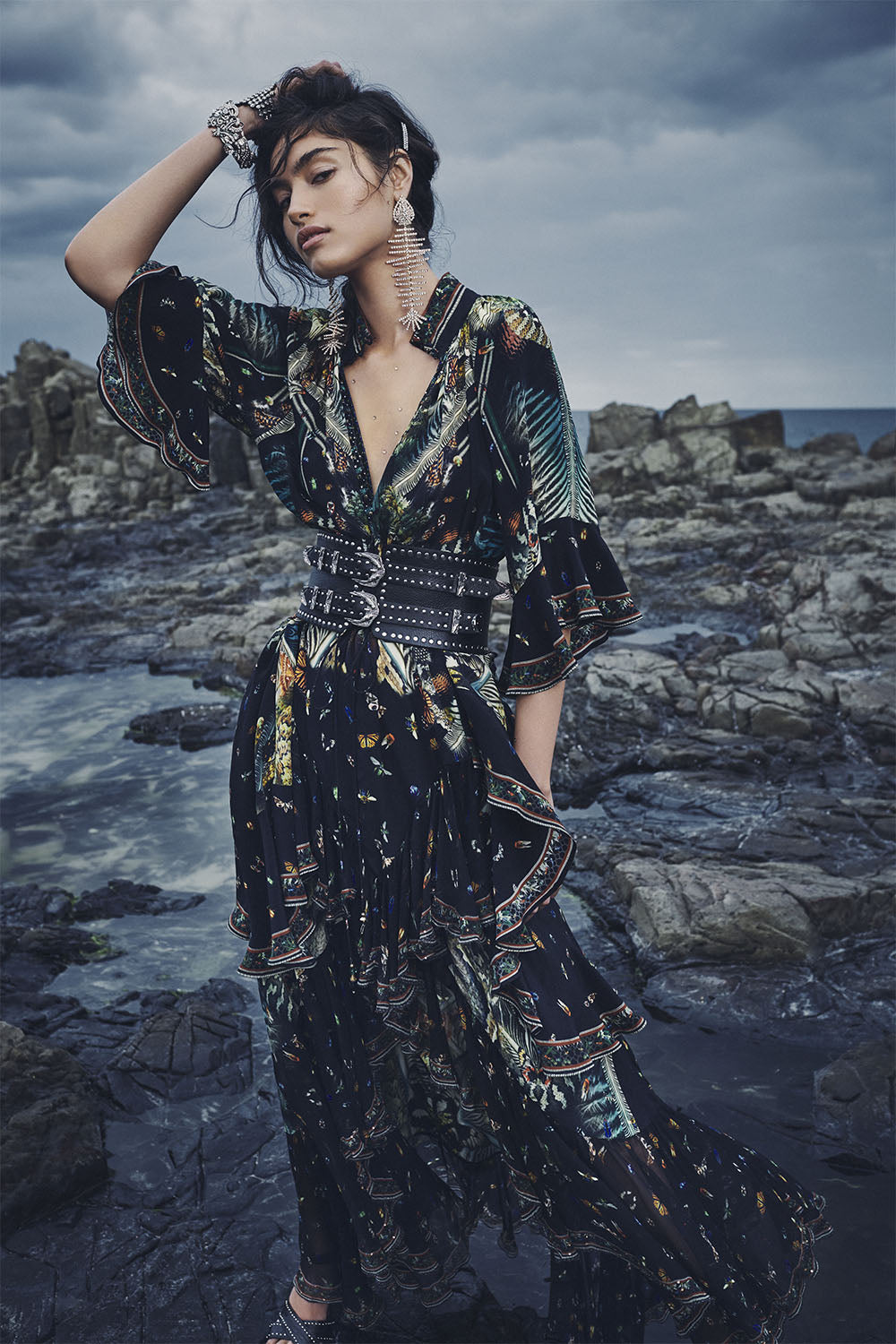 WRAP DRESS WITH RAGLAN SLEEVE MATERNAL INSTINCT