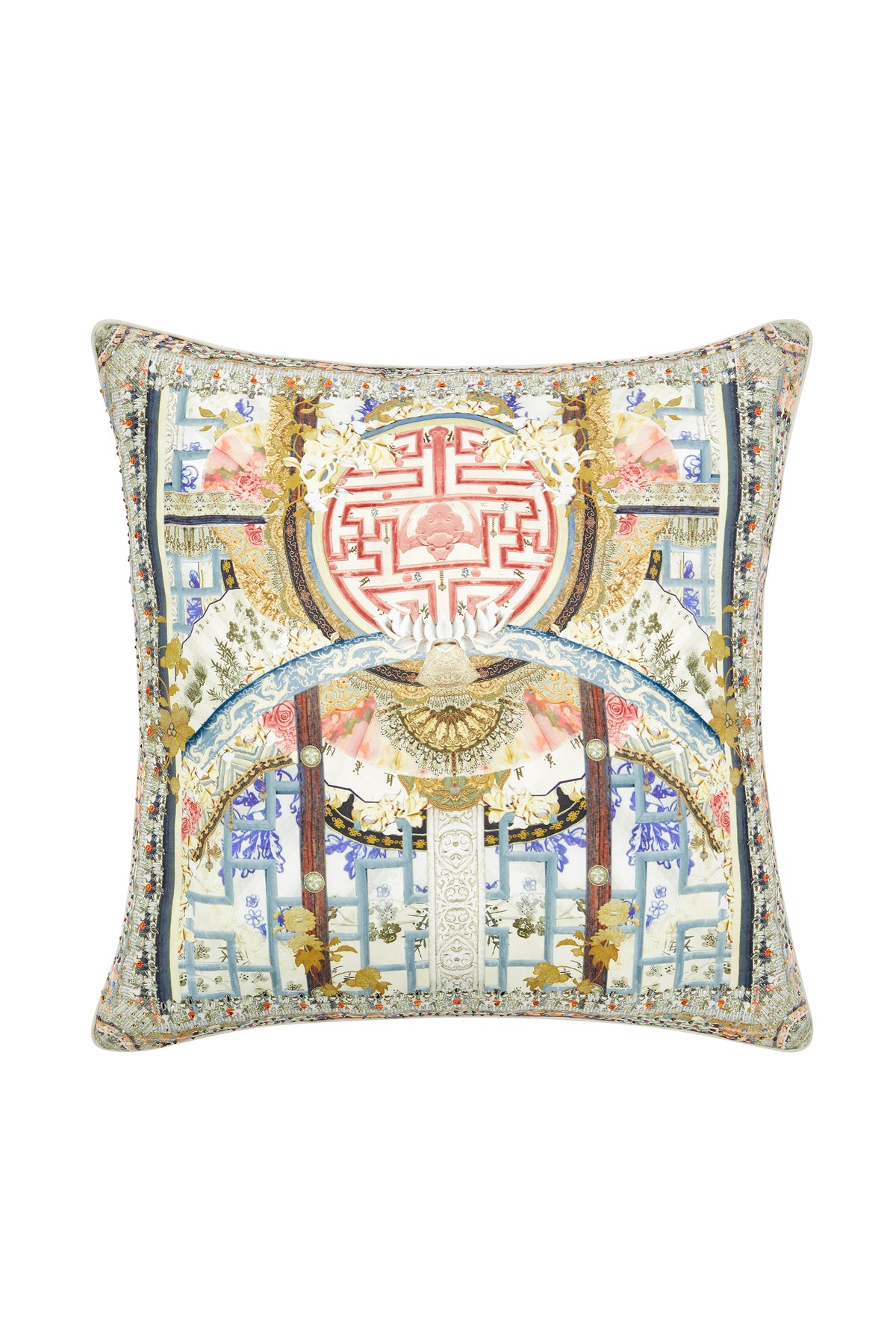 ECHOES OF ERHU LARGE SQUARE CUSHION