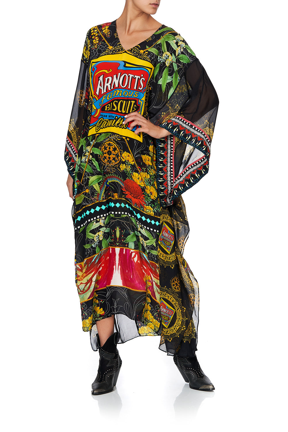 KAFTAN WITH SHEER SLEEVE ARNOTTS