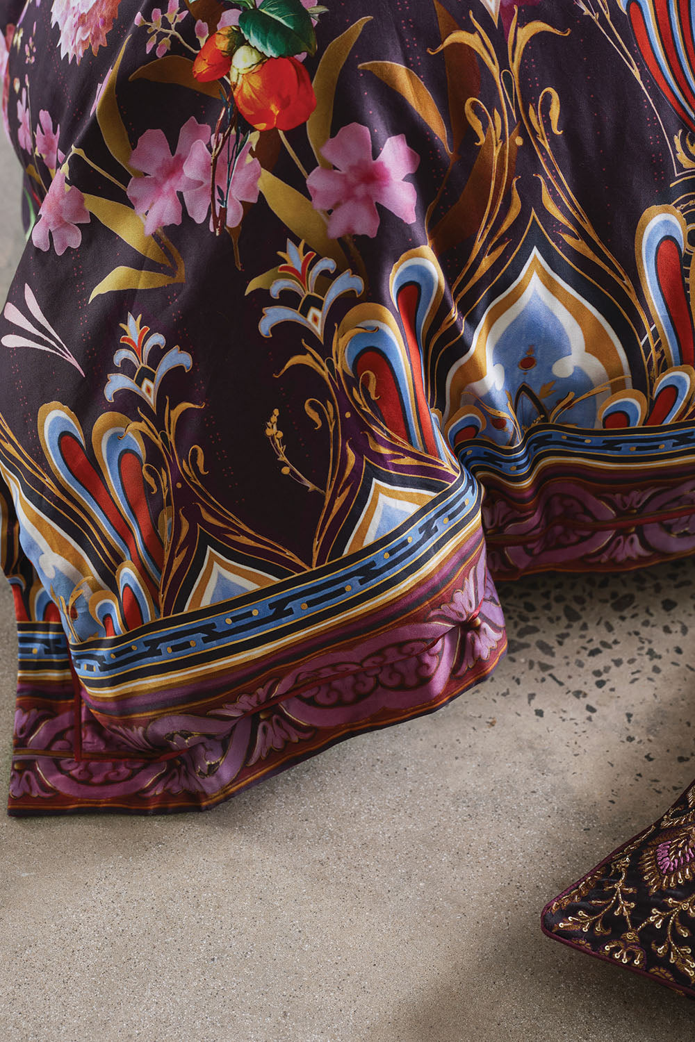 QUEEN BED QUILT COVER SET WILD FLOWER