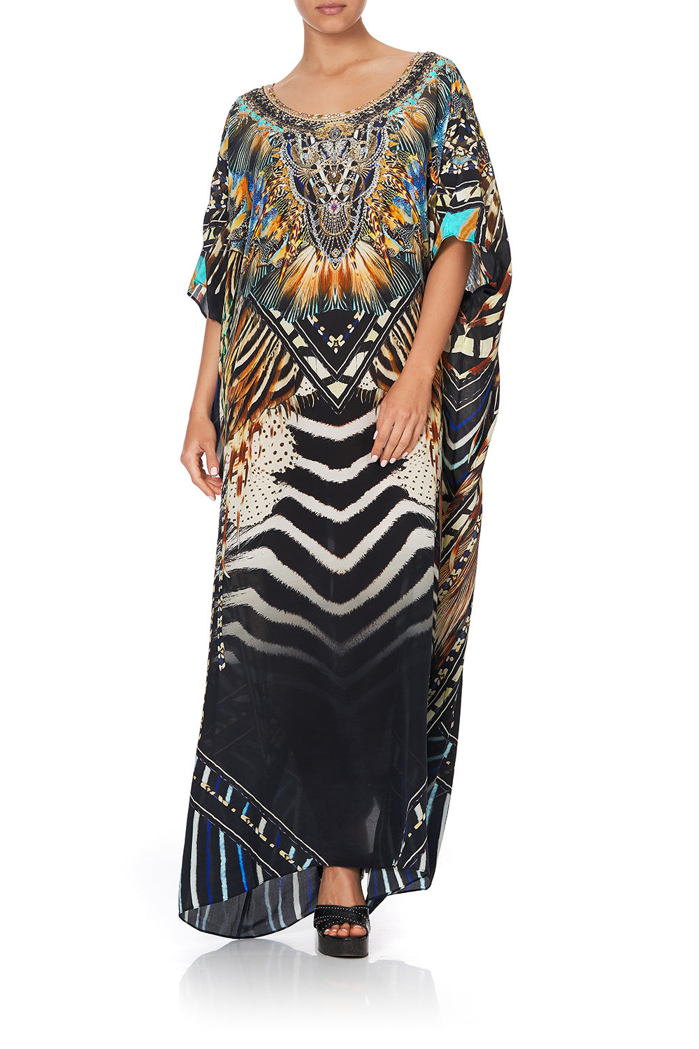 ROUND NECK KAFTAN LOST PARADISE