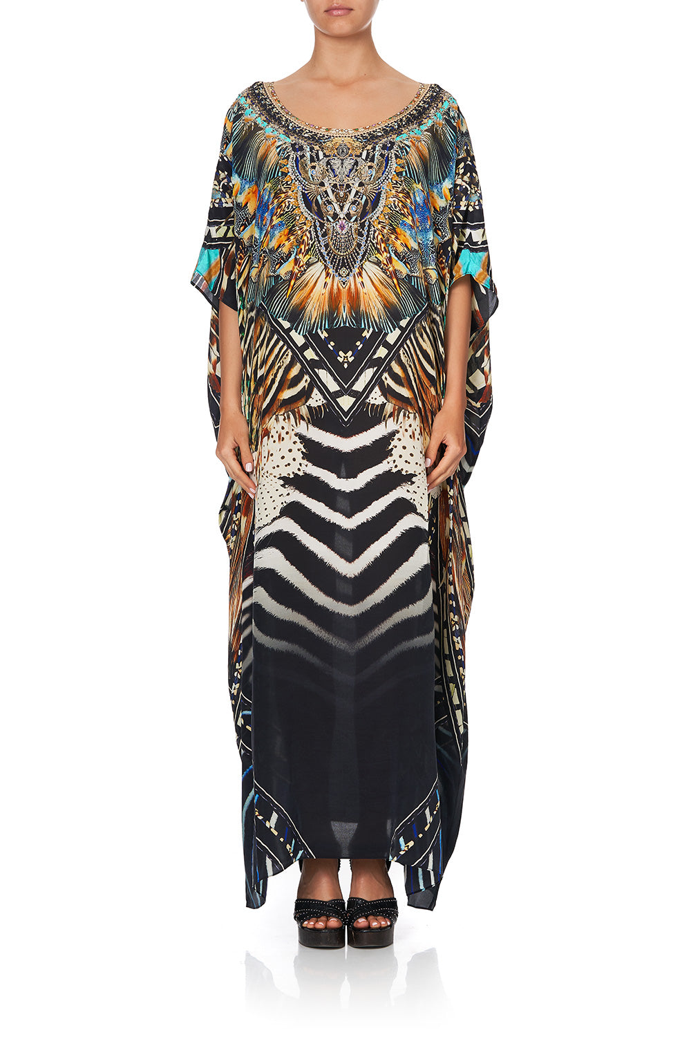 ROUND NECK KAFTAN LOST PARADISE