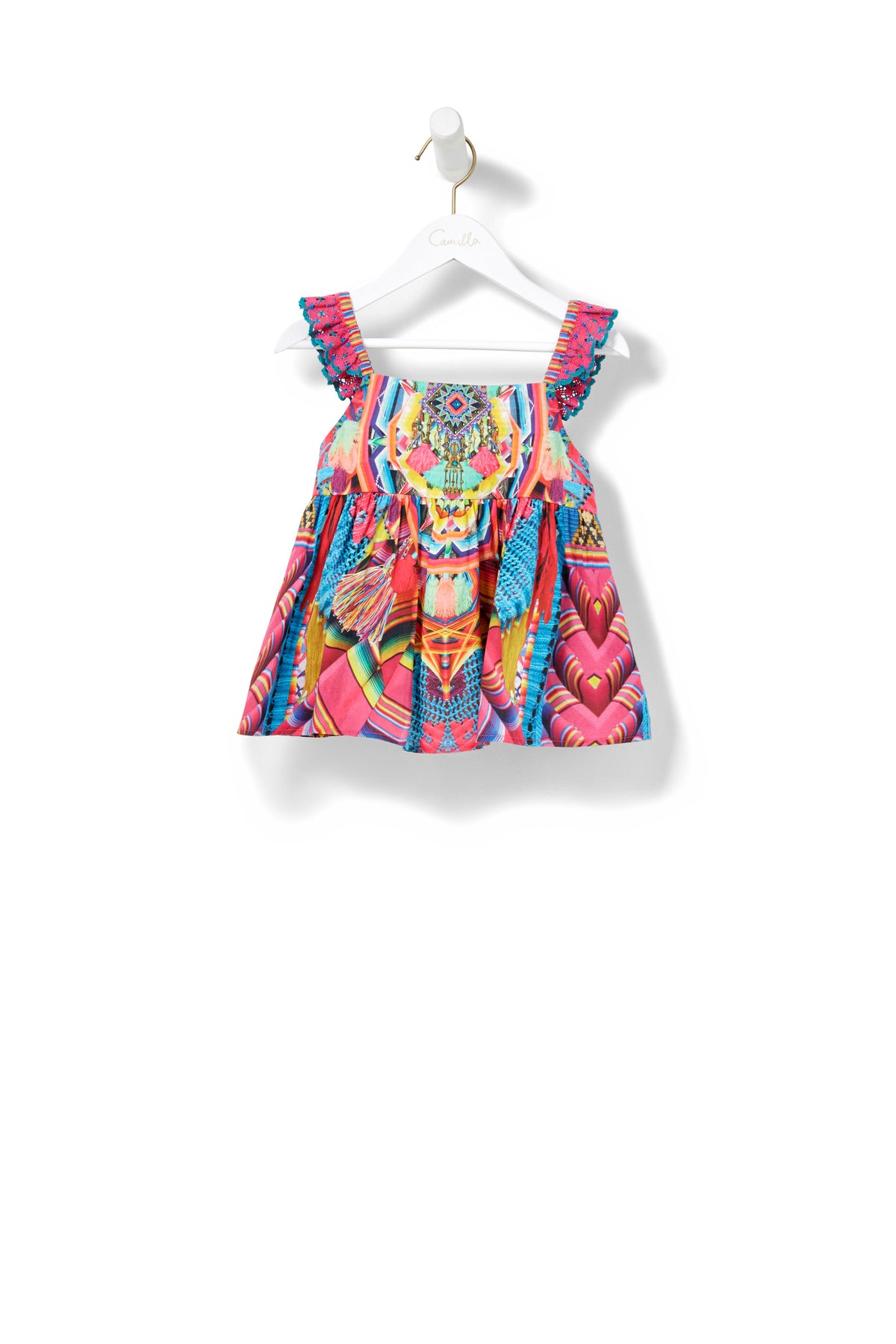MS MOCHILLA KIDS FRILL STRAP TOP
