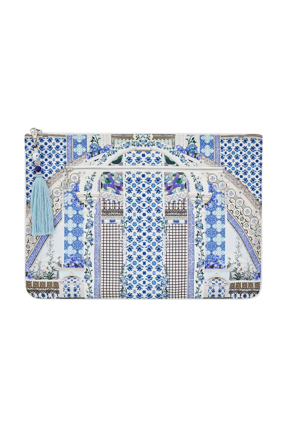 SALVADOR SUMMER LARGE CANVAS CLUTCH