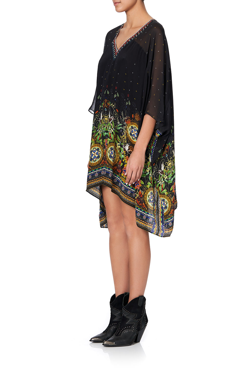 SHORT KAFTAN WITH YOKE BLACKHEATH BETTY