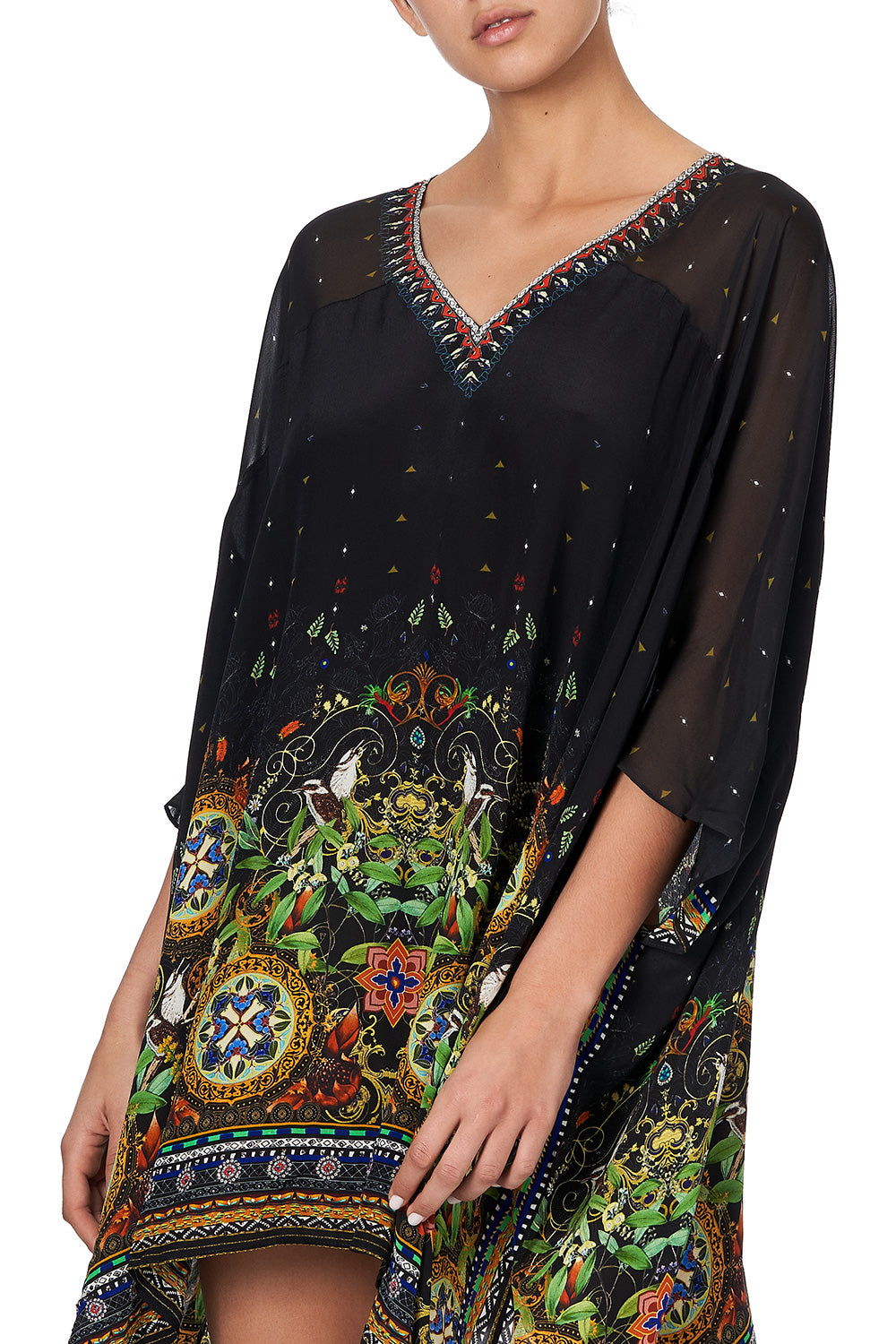 SHORT KAFTAN WITH YOKE BLACKHEATH BETTY