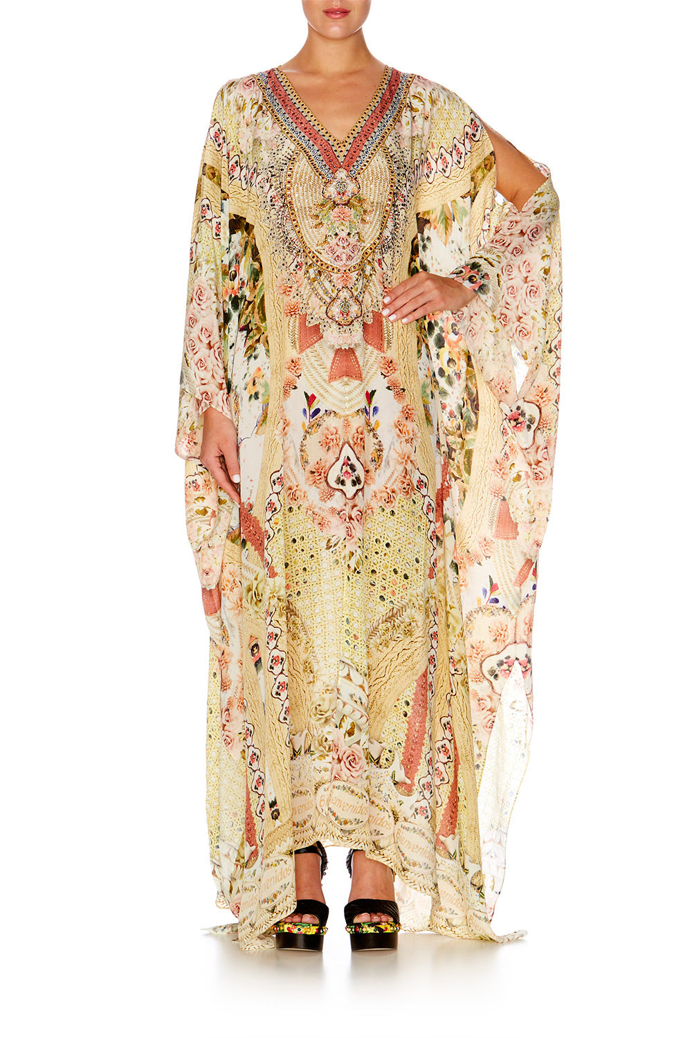 MY SUMMER LOVE SPLIT FRONT & SLEEVE KAFTAN