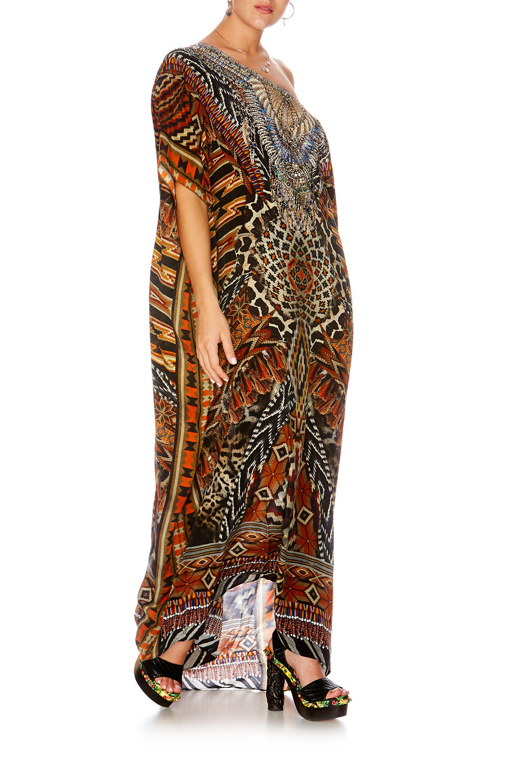 DAWN OF TIME ROUND NECK KAFTAN