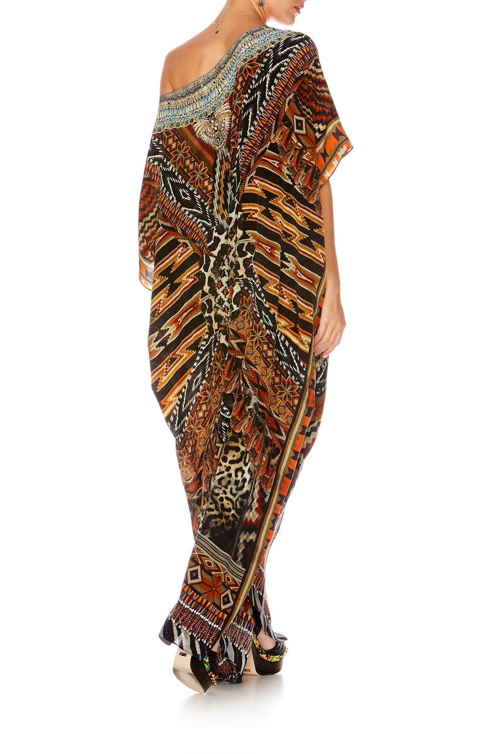 DAWN OF TIME ROUND NECK KAFTAN