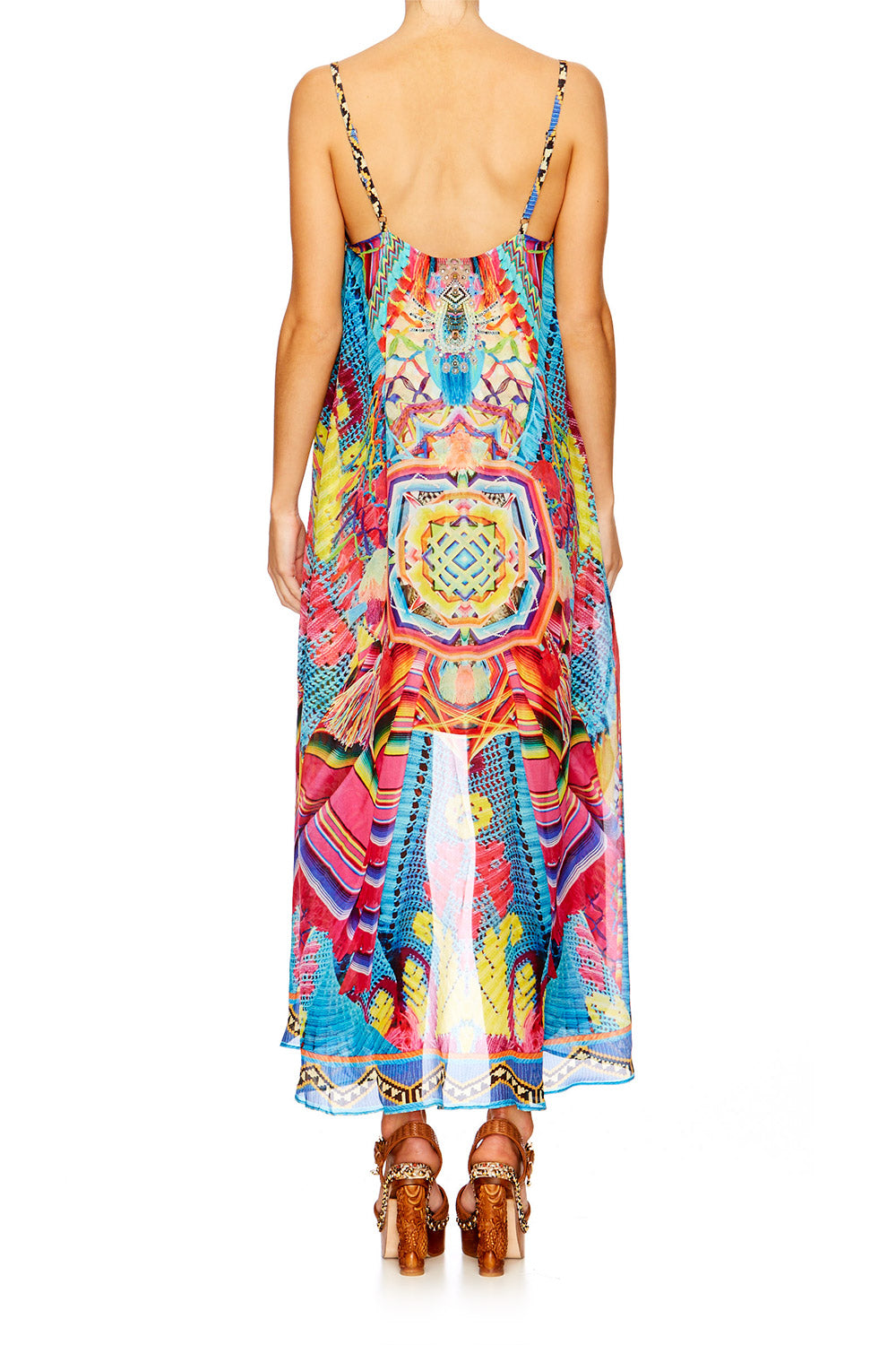 MS MOCHILLA MINI DRESS WITH LONG OVERLAY