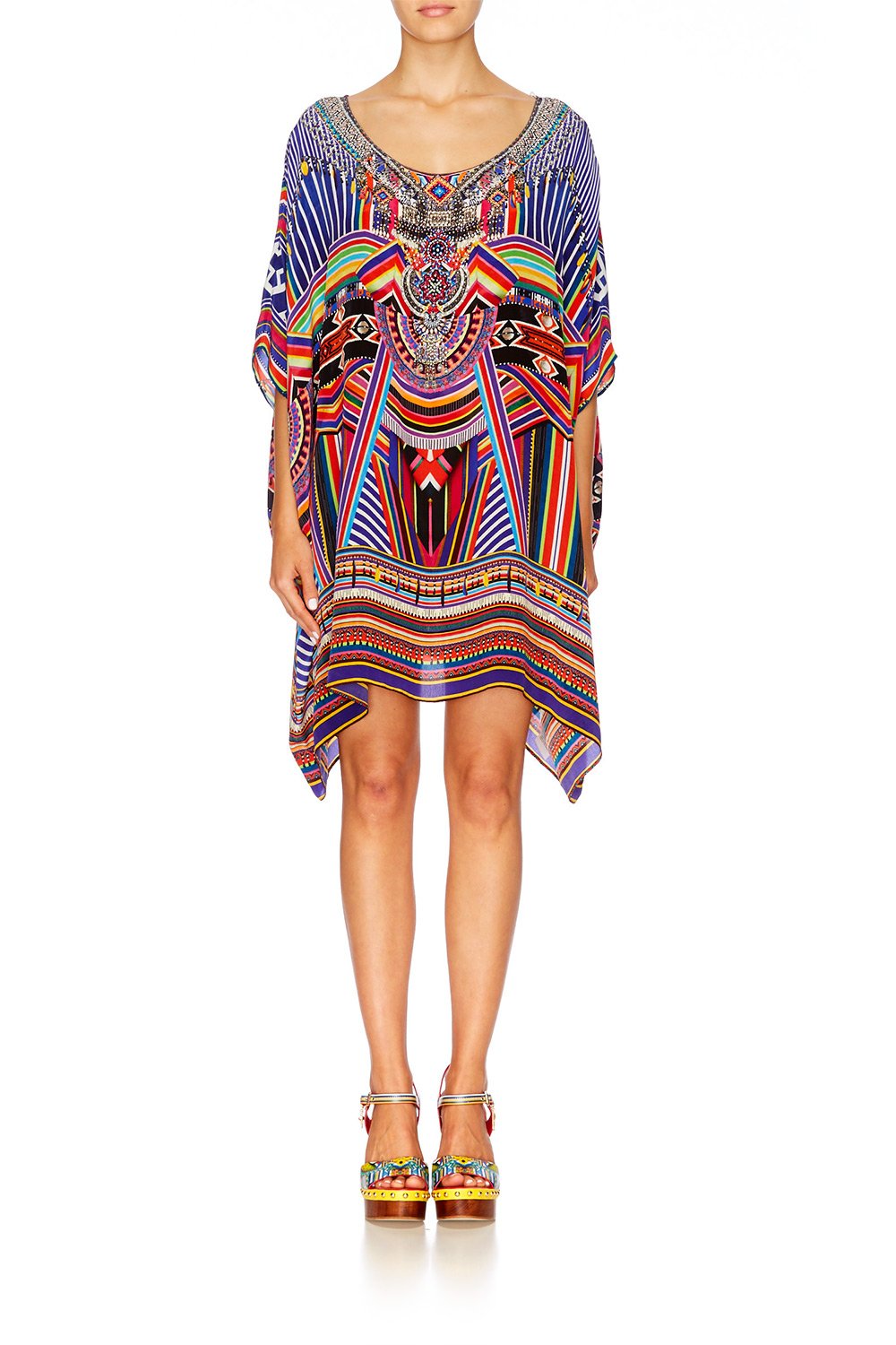 SHORT ROUND NECK KAFTAN TSACHILA BLESSING