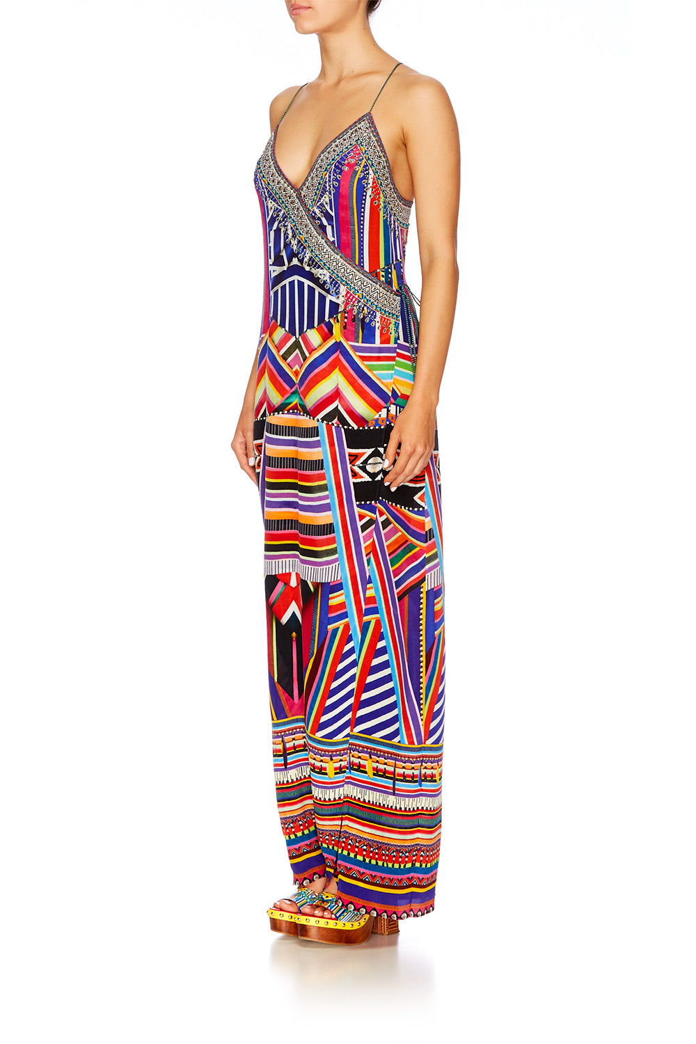 TSACHILA BLESSING ASYMMETRICAL WRAP DRESS
