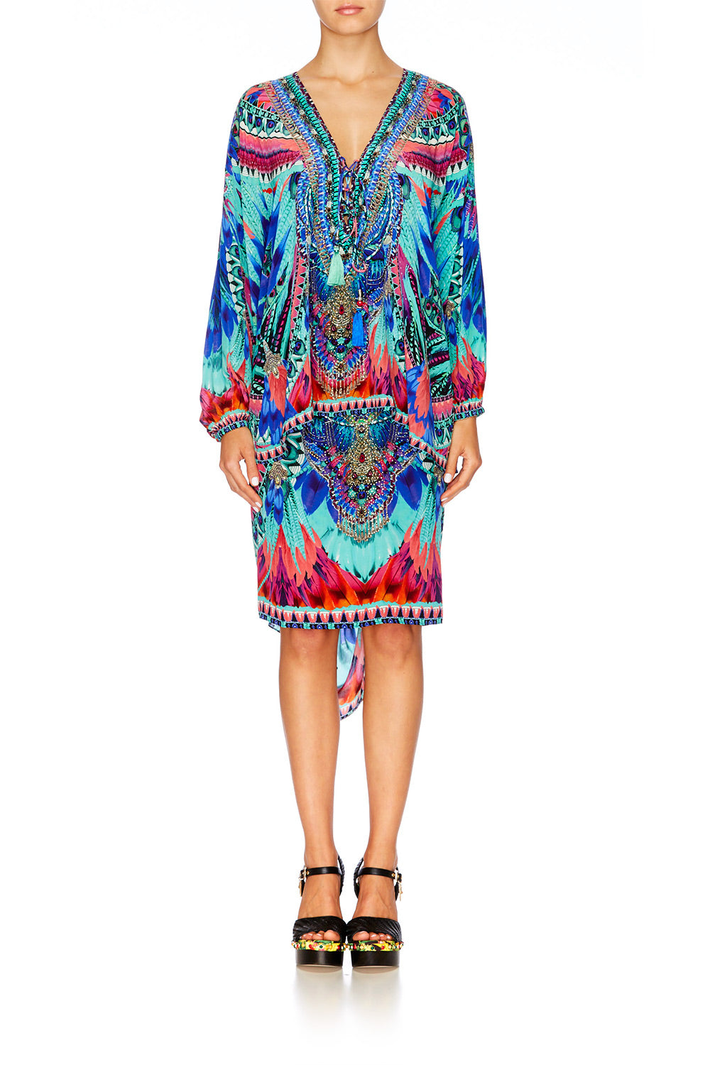 SKY FALL LACE UP SHIRT