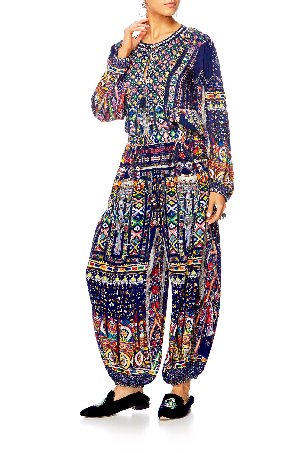 WHERE YOULL FIND ME BALLOON HEM HAREM PANTS