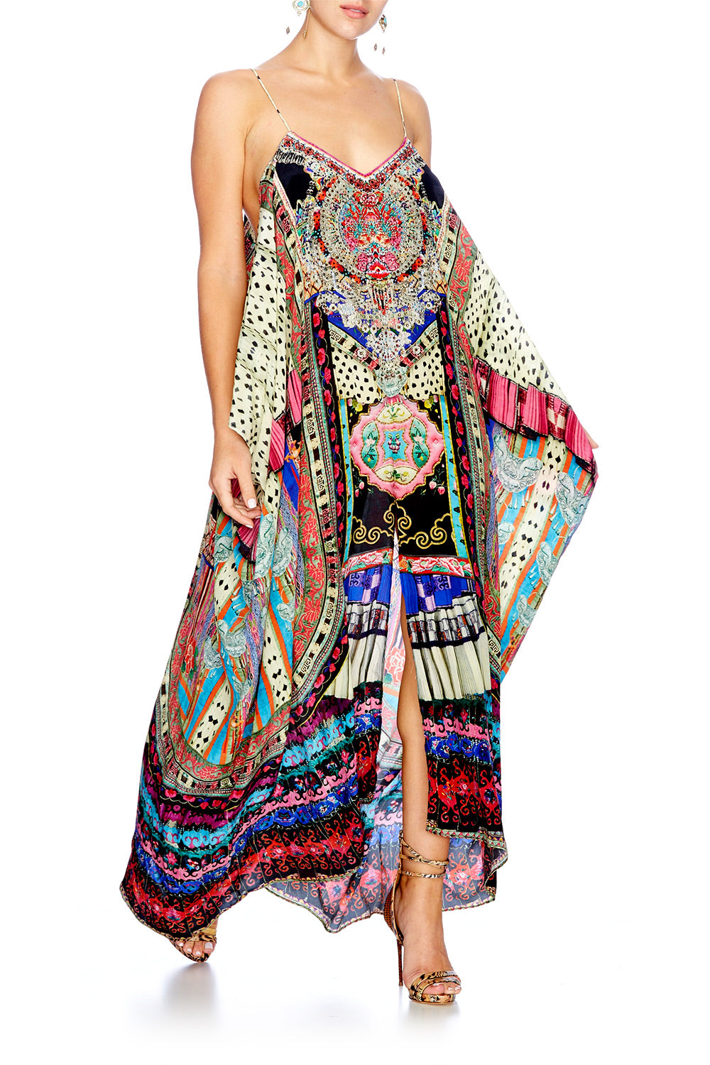 ABOUT A GIRL SHOESTRING STRAP KAFTAN