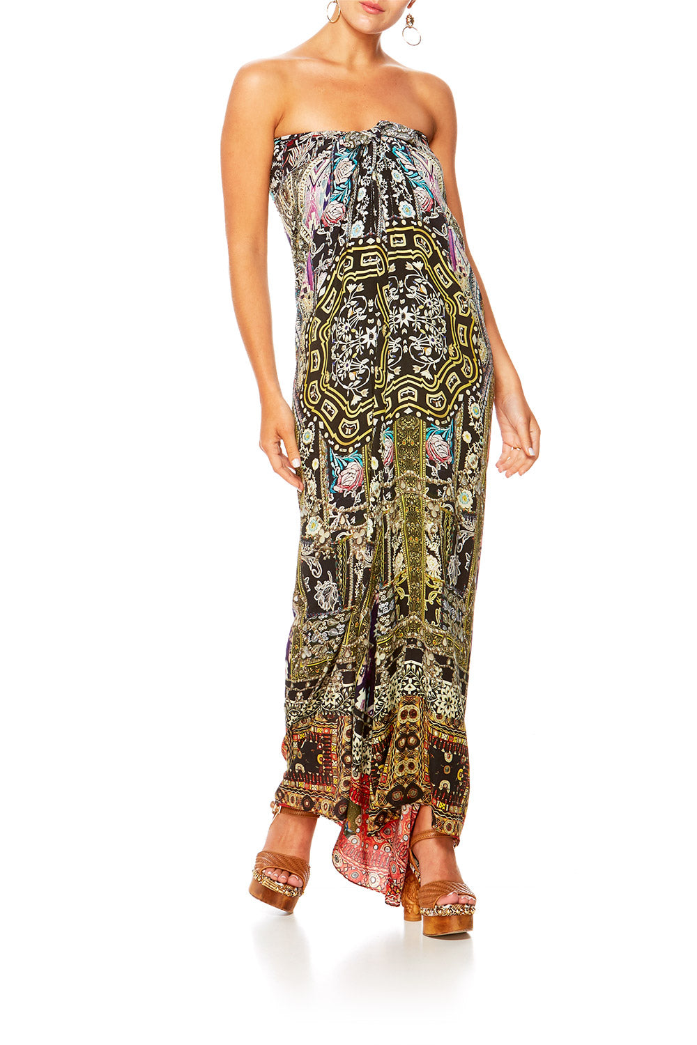 CAMILLA JAGGIS KINGDOM ROUND NECK KAFTAN