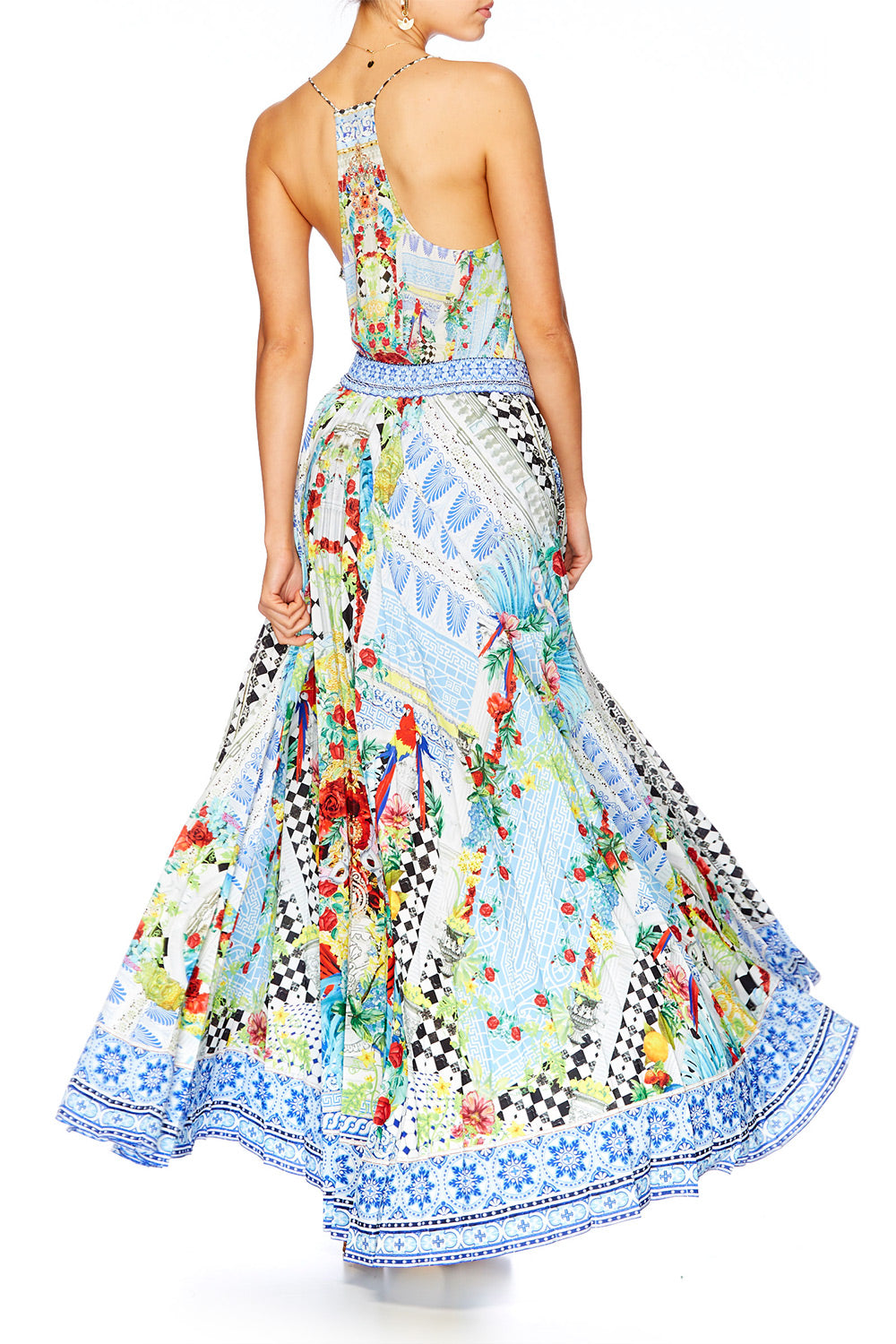 MASKING MADNESS T BACK SHOESTRING TOP