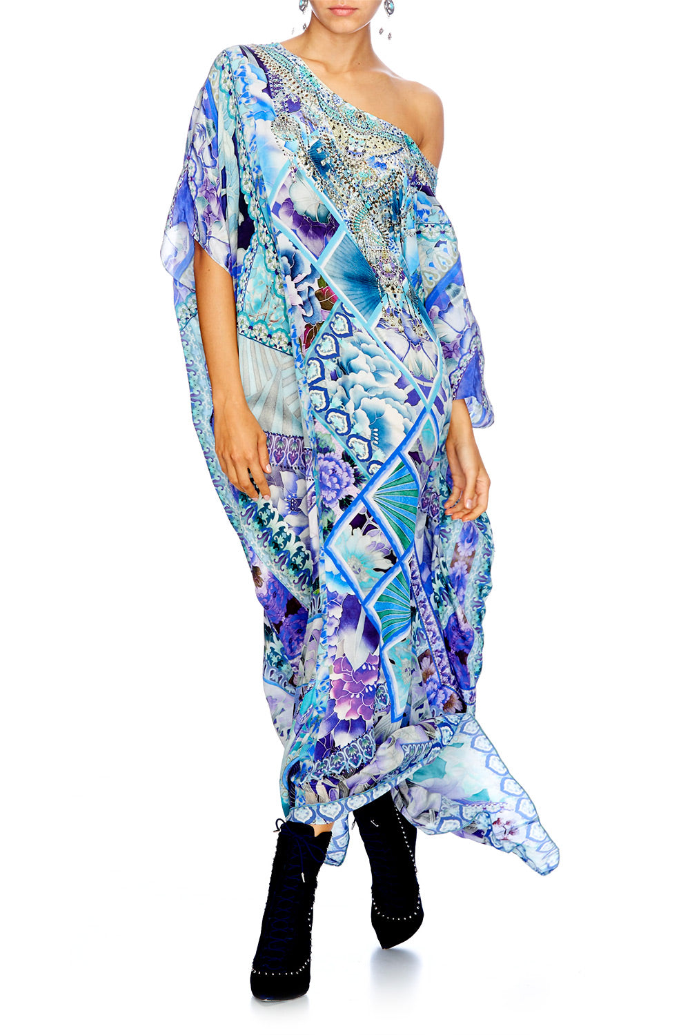 THE BLUE MARKET ROUND NECK KAFTAN