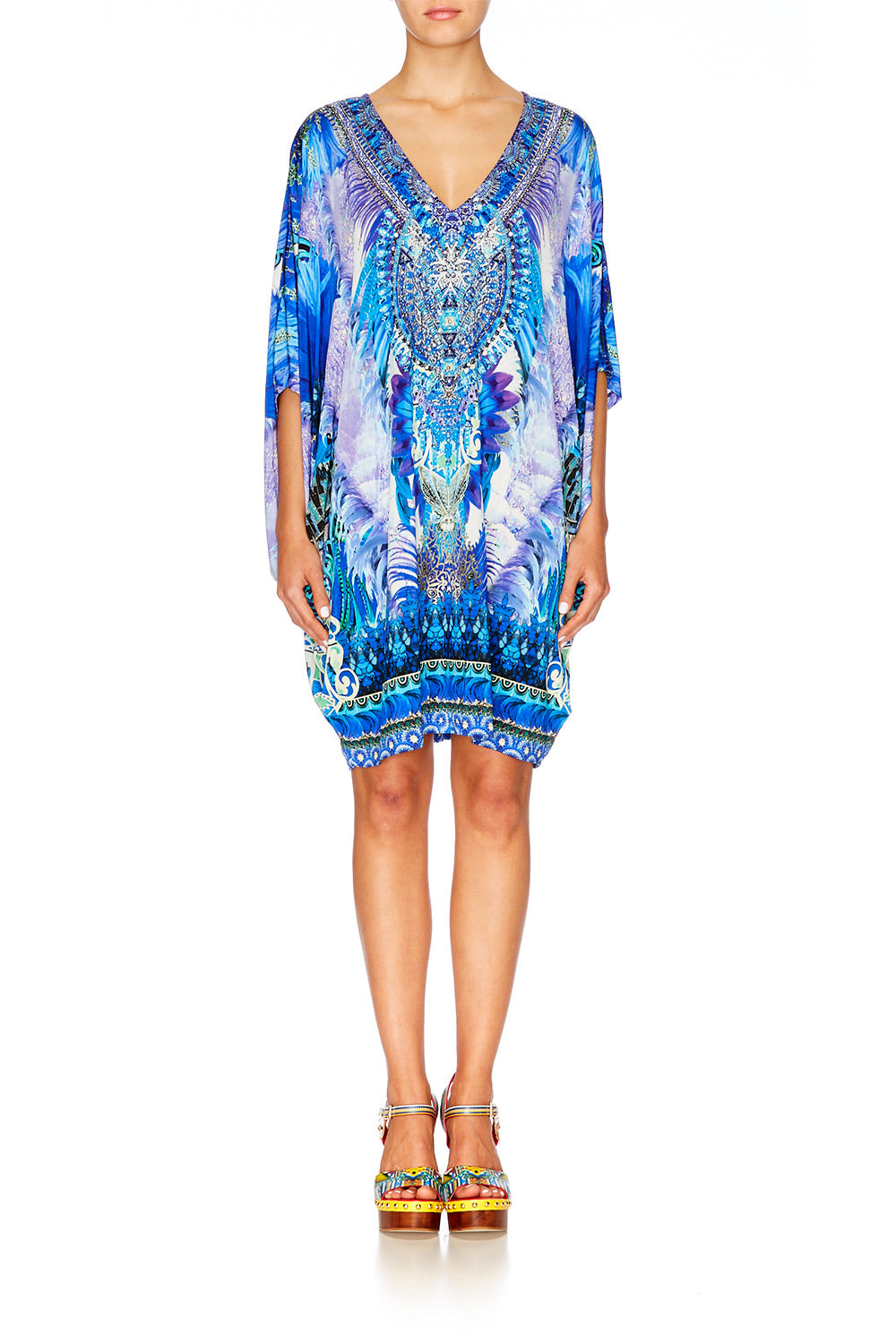 HEARTBEATS DRUMBEATS BAT SLEEVE DRESS