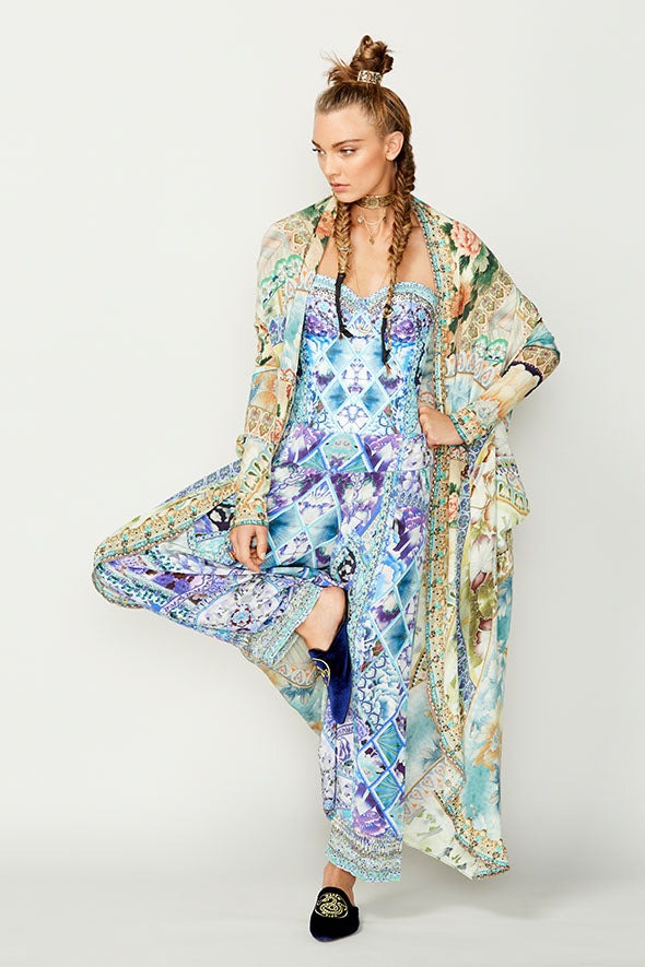 SIGN OF PEACE LONG CASUAL JACKET W POCKETS