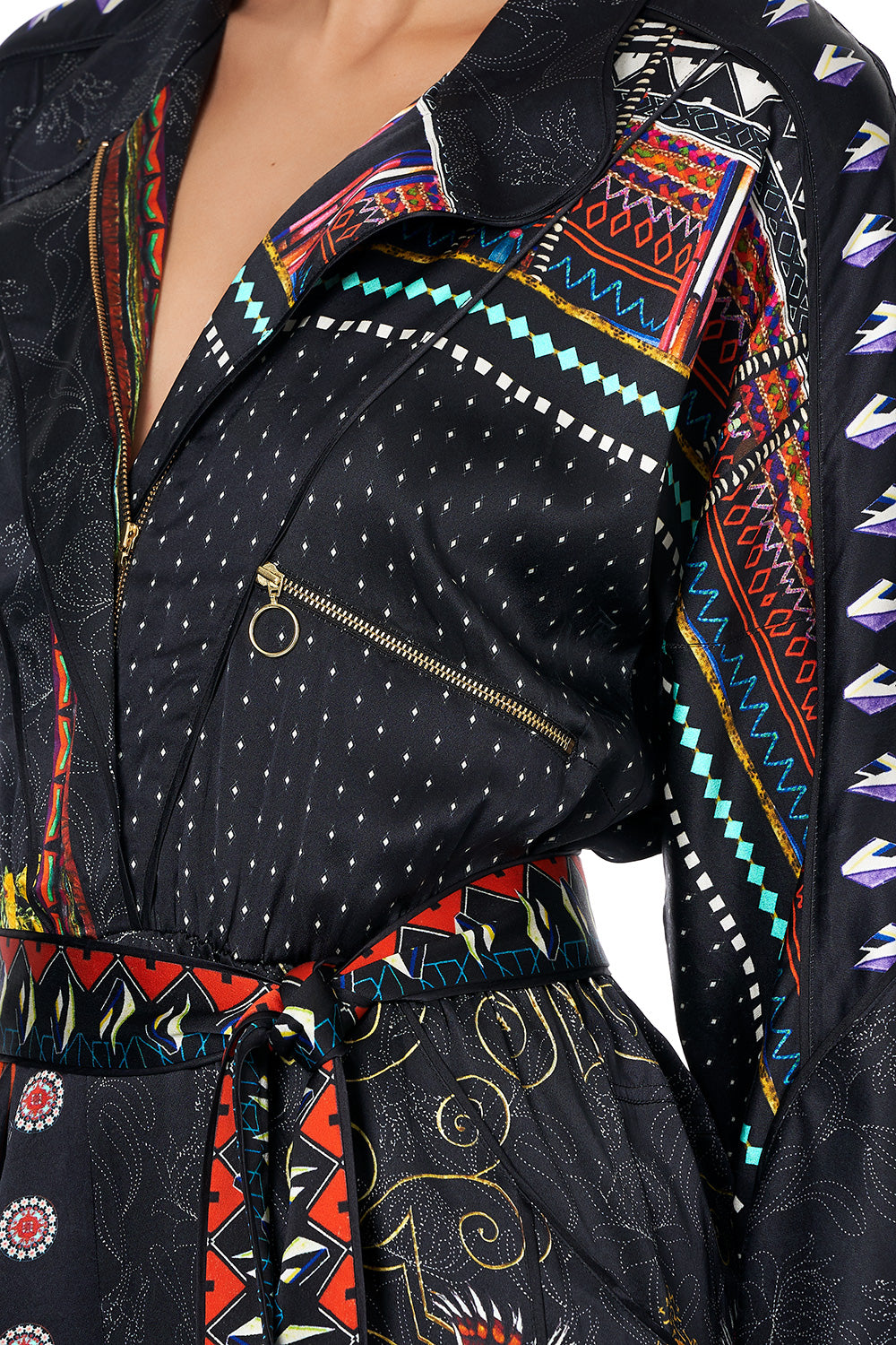 ZIP FRONT PANEL JUMPSUIT BLACKHEATH BETTY