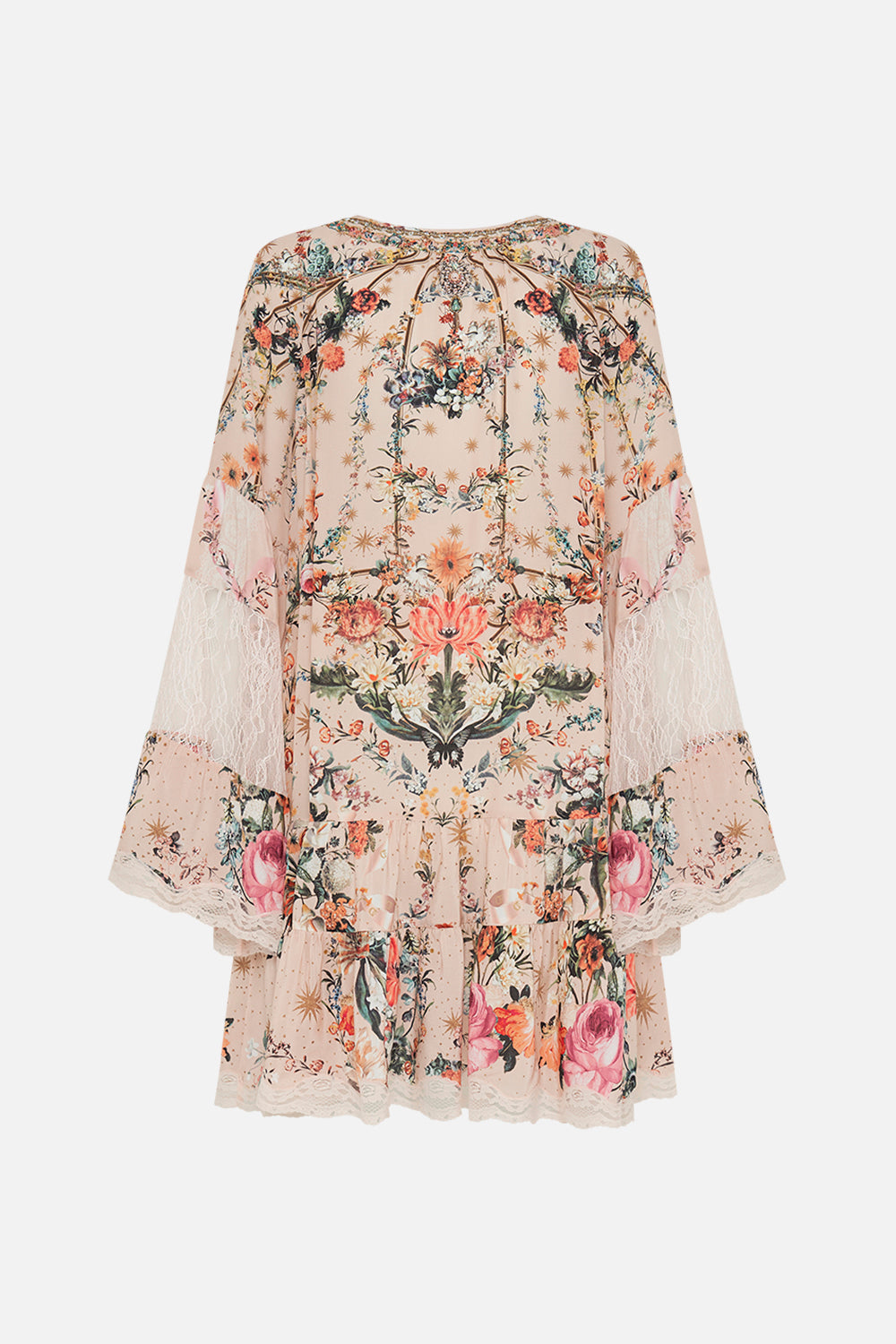 CAMILLA a line dress in Rose Garden Revolution print