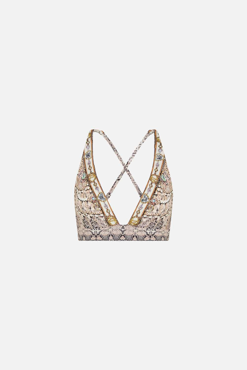 CAMILLA printed bra in Looking Glass Housese print 