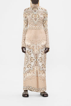 CAMILLA Blush Straight Leg Relaxed Trouser in Grotto Goddess