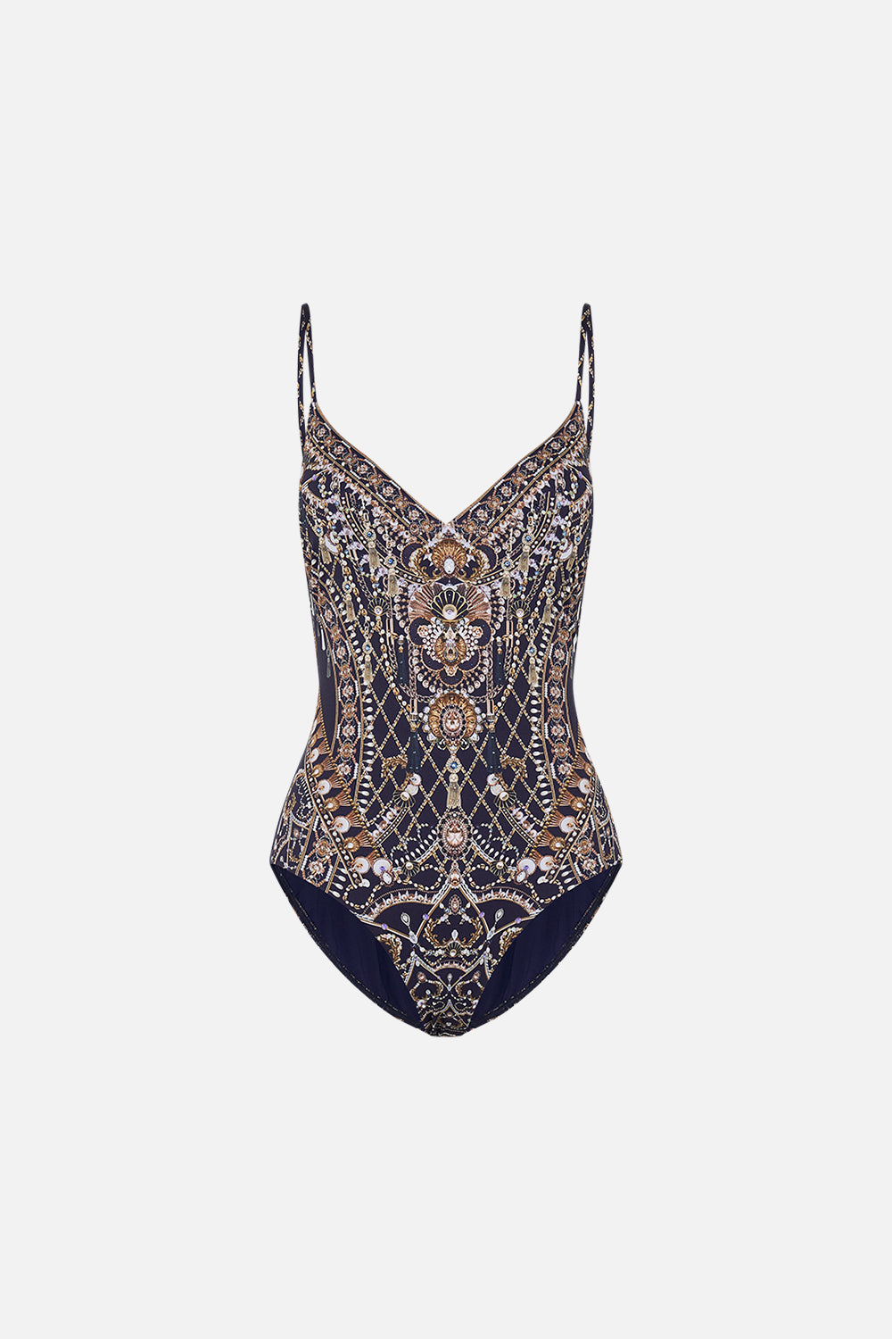 CAMILLA luxury onepiece swimsuit in Dance With The Duke print