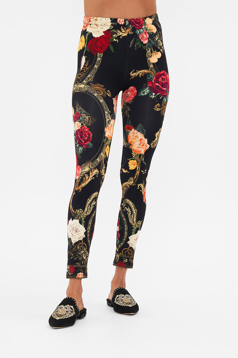 CAMILLA Black Leggings in Magic in the Manuscripts