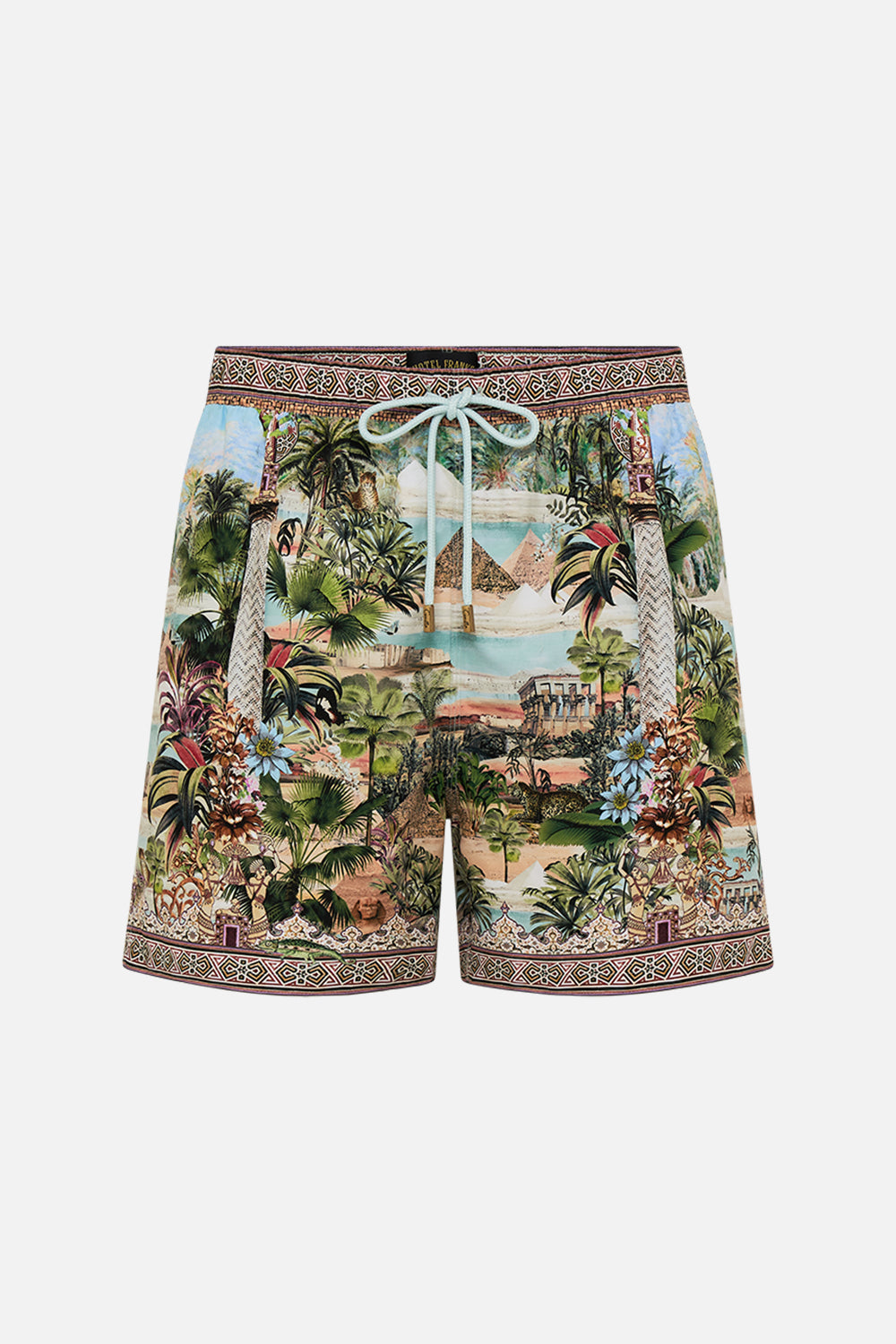 MID LENGTH BOARDSHORT WITH FIXED WAIST A TILED WONDERLAND