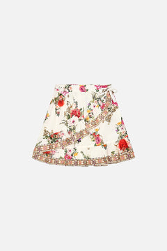 Milla by CAMILLA Kids Mini Wrap Frill Skirt 4-10 in Egyptian Rose print.