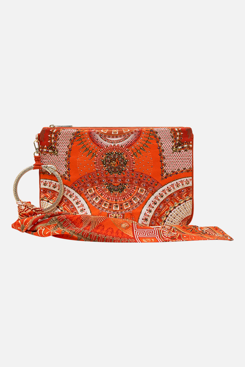 CAMILLA Ring Scarf Clutch in The Obelisk Gate Print