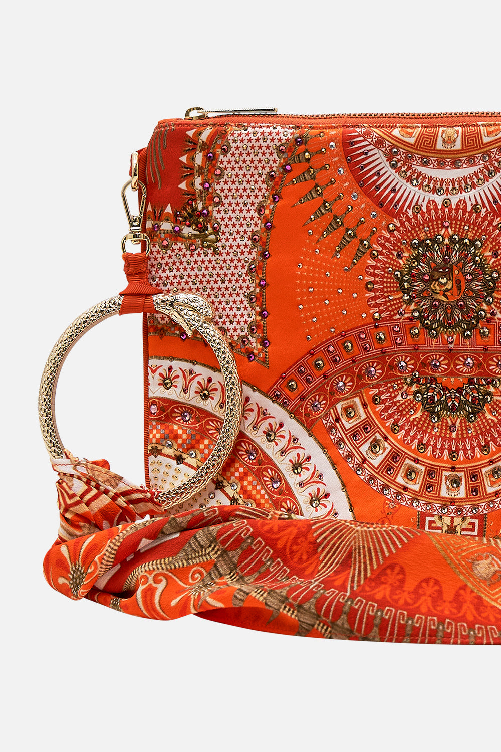 CAMILLA Ring Scarf Clutch in The Obelisk Gate Print