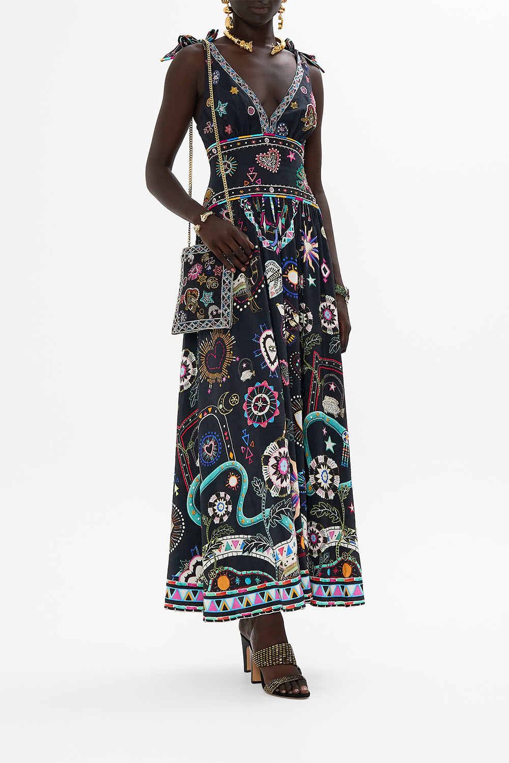 EMBELLISHED MINI TOTE NUBIAN NIGHTS