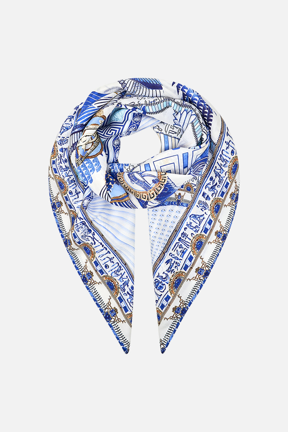 CAMILLA Large Square Scarf in Dancing with Daylight Print