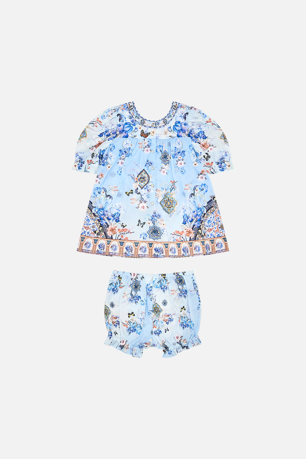 BABIES PUFF SLEEVE TOP AND BLOOMER SET AL MANIAL PALACE MEMOIRS