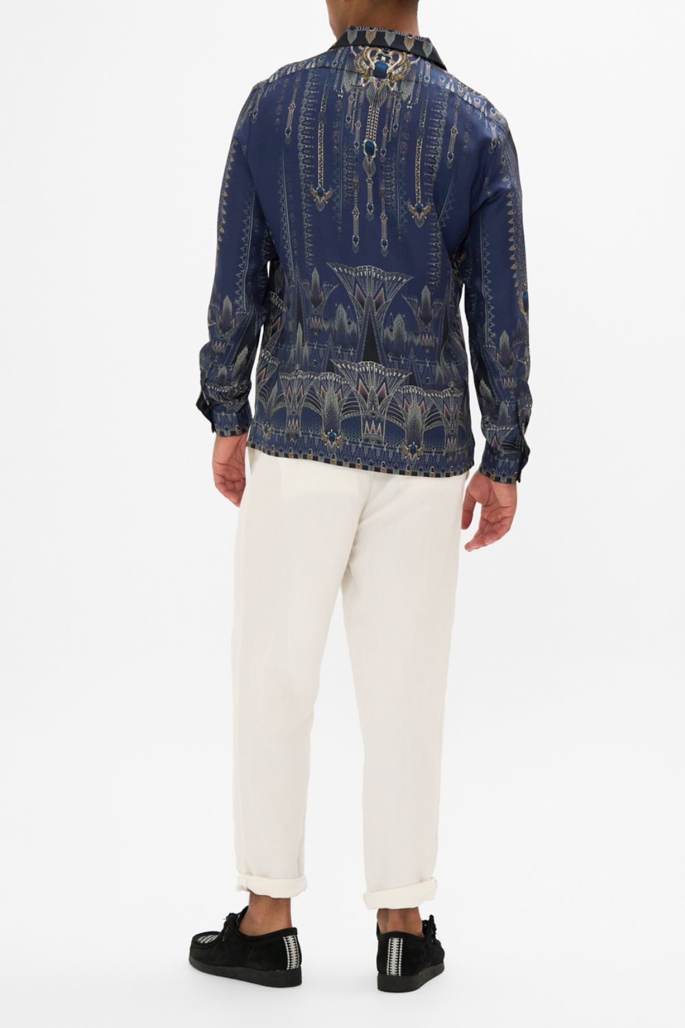 LONG SLEEVE CAMP COLLARED SHIRT THE EGYPT EFFECT