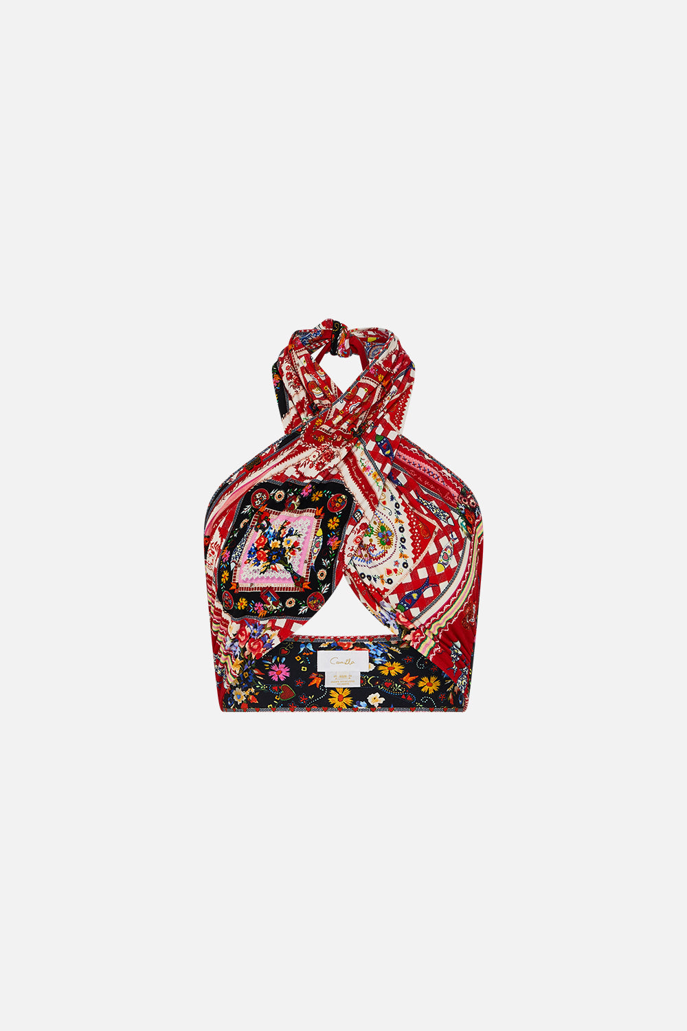 The CAMILLA JERSEY TIE UP SCARF TOP FOLK FABULOUS