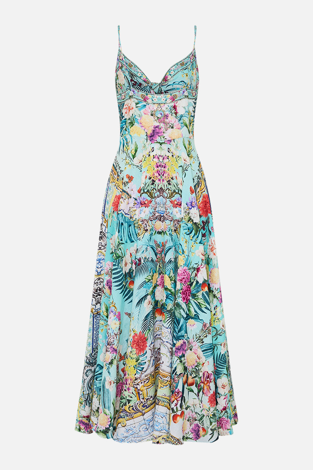 LONG DRESS WITH TIE FRONT GARDENS OF QUELUZ