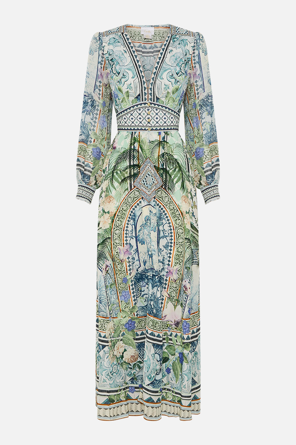 BUTTON DRESS WITH SHAPED WAISTBAND JARDIM PARTY