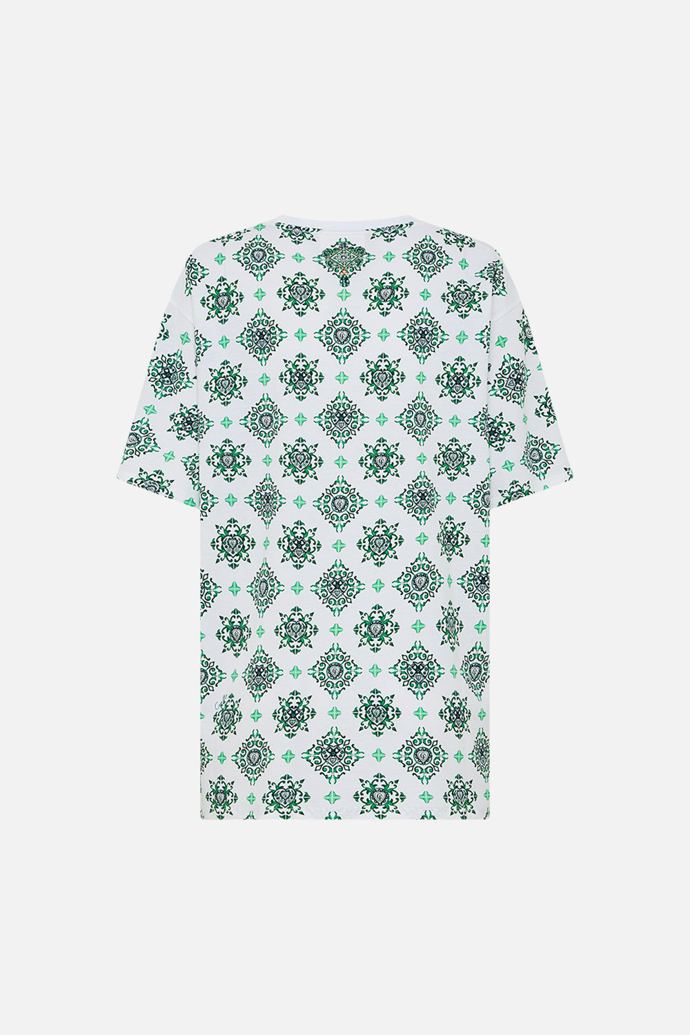 OVERSIZED BAND TEE - GREEN/ WHITE CORRIDOR OF CALM