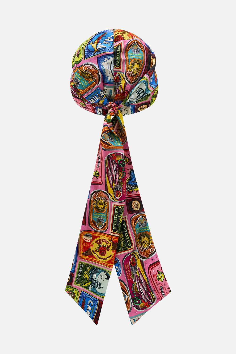 HEADSCARF WITH LONG TIES SALTY SPLENDOUR