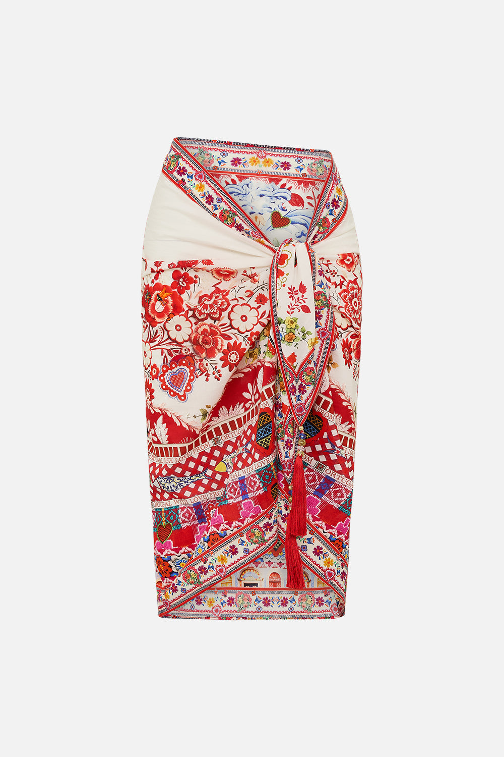 SHORT TASSEL SARONG FAITH, LUCK & JUSTICE