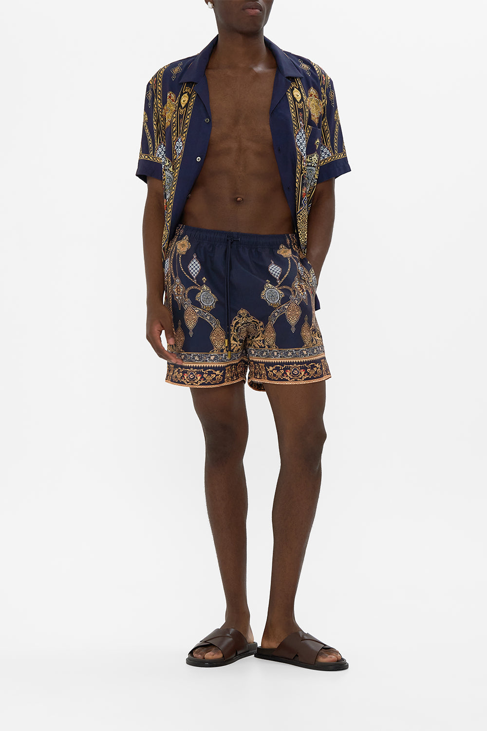 The CAMILLA MID LENGTH BOARDSHORT WITH ELASTIC WAIST THE IMPERIAL GATE