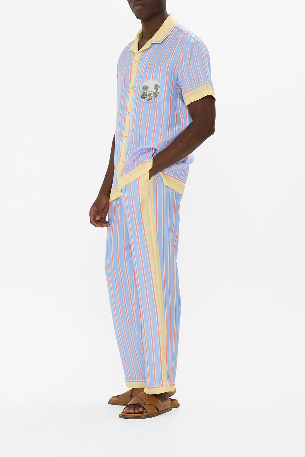 The CAMILLA LOUNGE PANT WITH ELASTIC WAIST BOTANICAL BALLADS