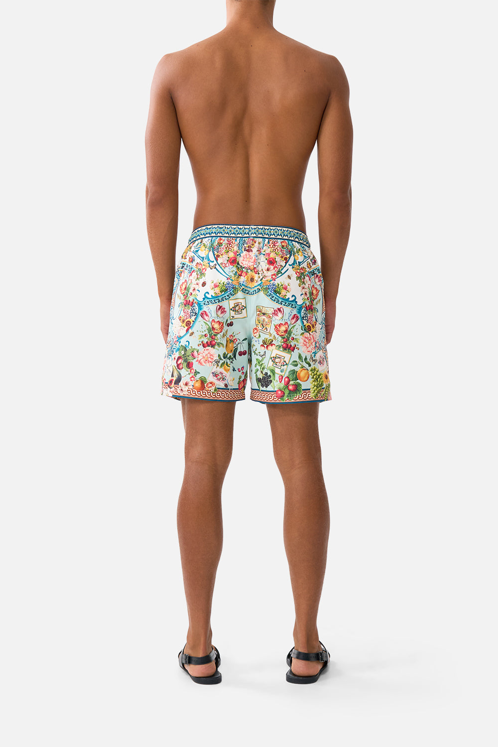 The CAMILLA MID LENGTH BOARDSHORT WITH ELASTIC WAIST MAGIC OF THE MERCADO