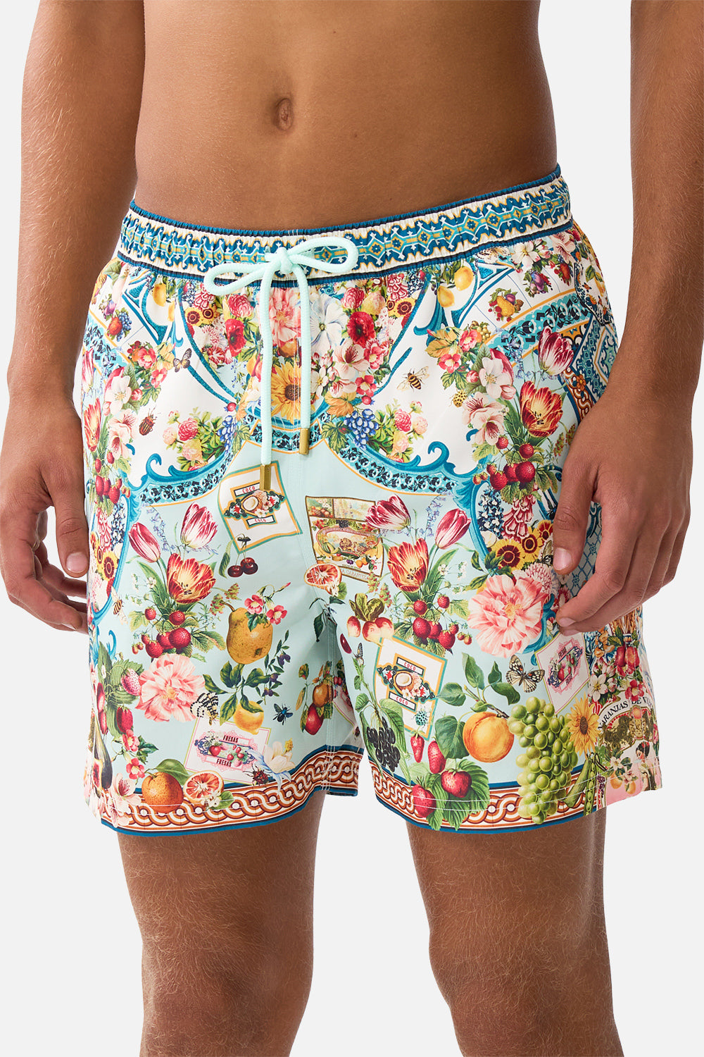 The CAMILLA MID LENGTH BOARDSHORT WITH ELASTIC WAIST MAGIC OF THE MERCADO