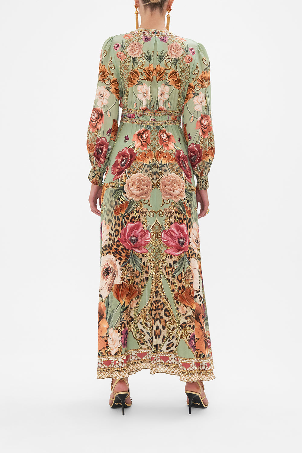 BUTTON DRESS WITH SHAPED WAISTBAND GROW AND GLOW